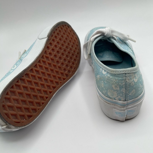 Vans Women's Light Blue Floral Sneakers - Picture 6 of 6